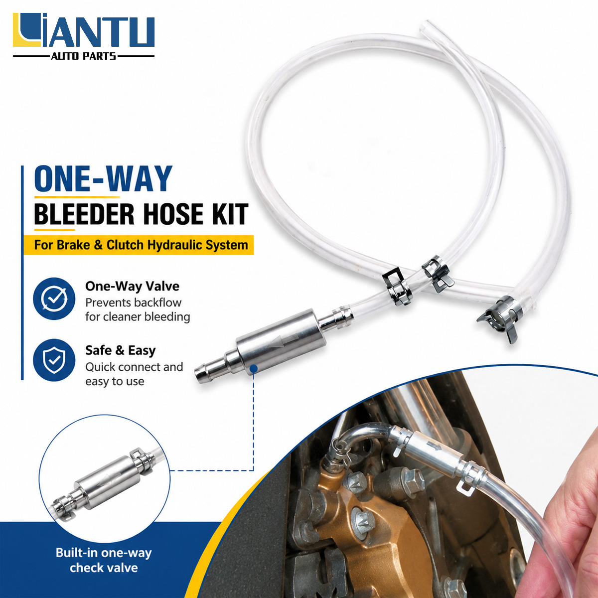Brake Bleeder Kit - Mangueira de Sangria de Freio PINMOAP