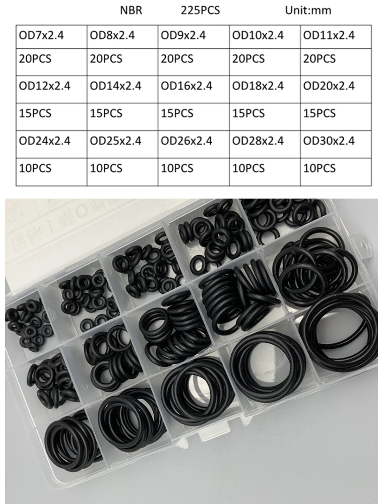 Conjunto de Anéis O de Borrach - Auto Repair Cs avaliação e preço