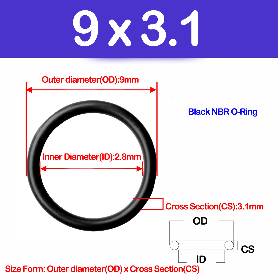 Wd cs 3.1mm, nbr o anel de ved - Auto Repair Cs avaliação e preço